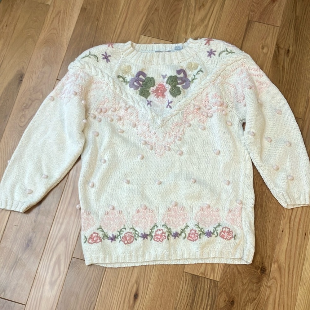 Vintage hand knitted sweater size 14/16